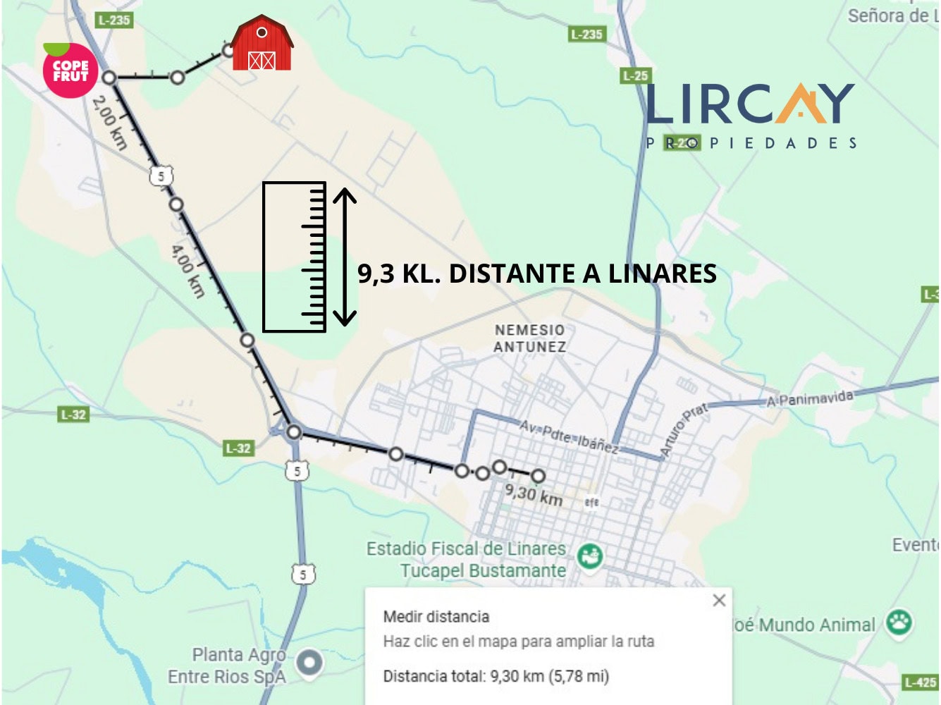 1 Lotes 5.000 mts en Venta Linares