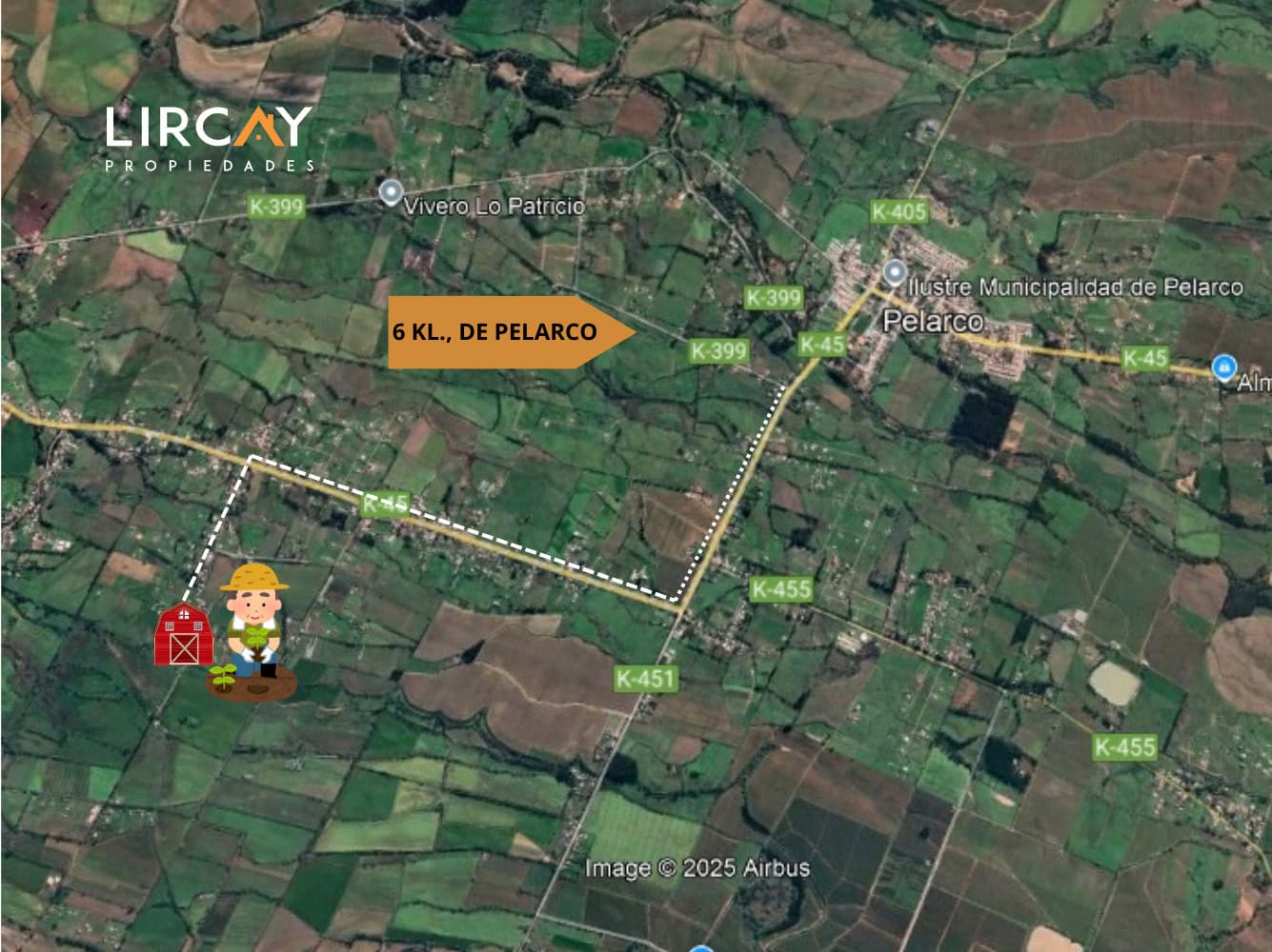 Parcela en Venta sector Los Gomeros, Pelarco.