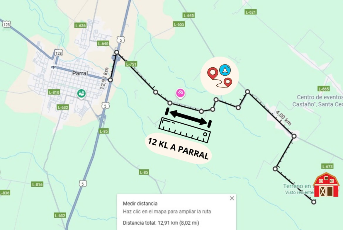 Gran Terreno en Venta comunas Parral-Retiro