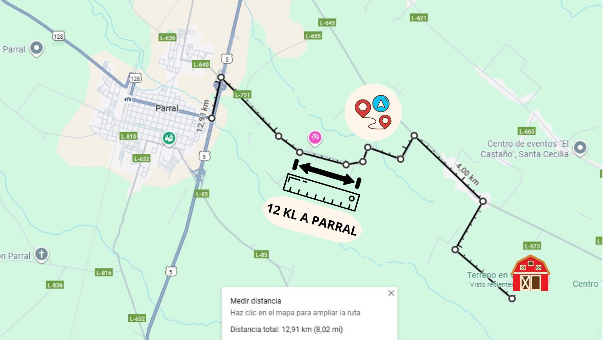 18 Gran Terreno en Venta comunas Parral-Retiro