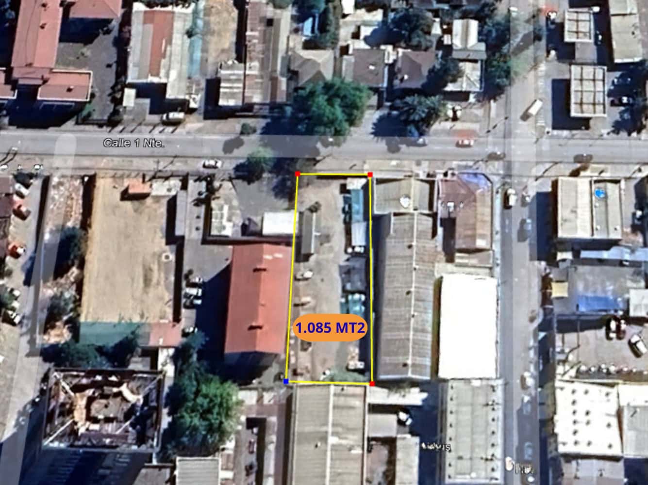 1 NORTE 1678 TALCA Sitio 1.085 Mts2 en Zona Comercial Talca