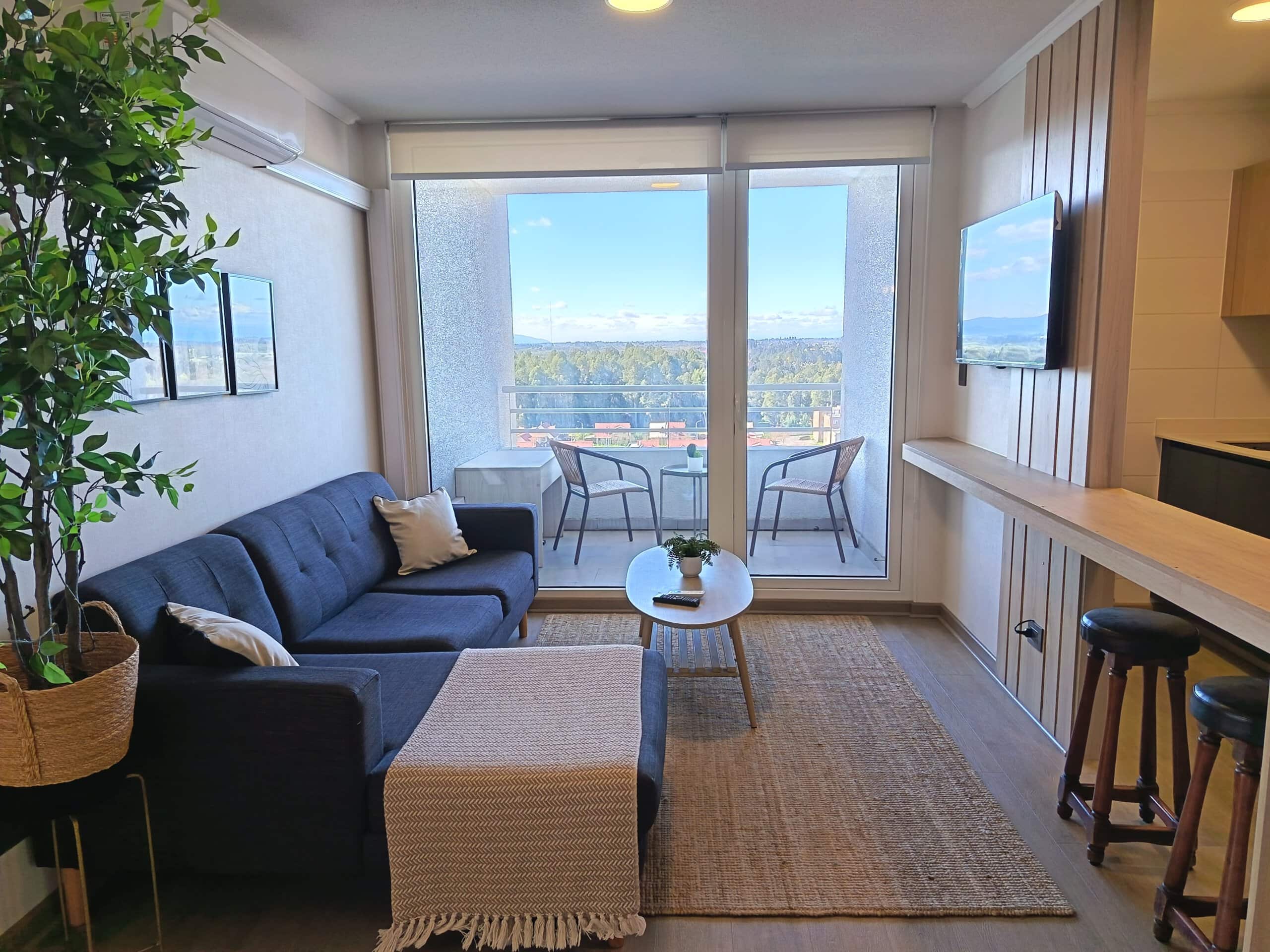 Departamento nuevo y amoblado en Arriendo en Talca. Frente UTAL